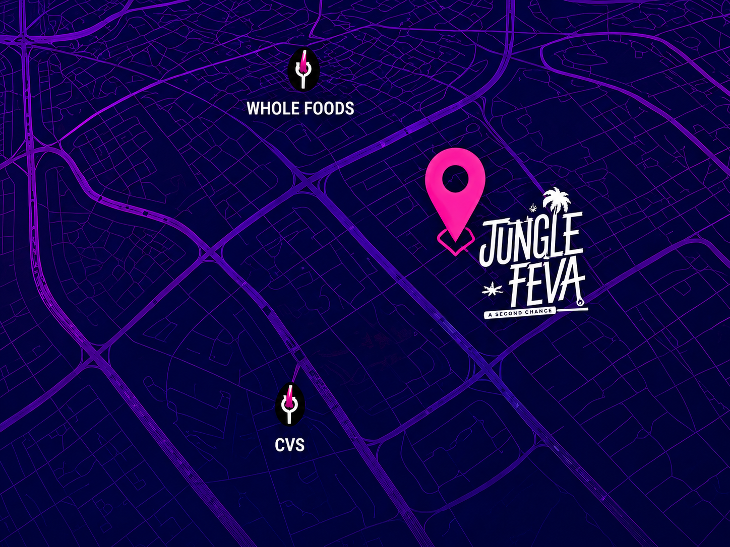 Jungle Feva location map - click for directions